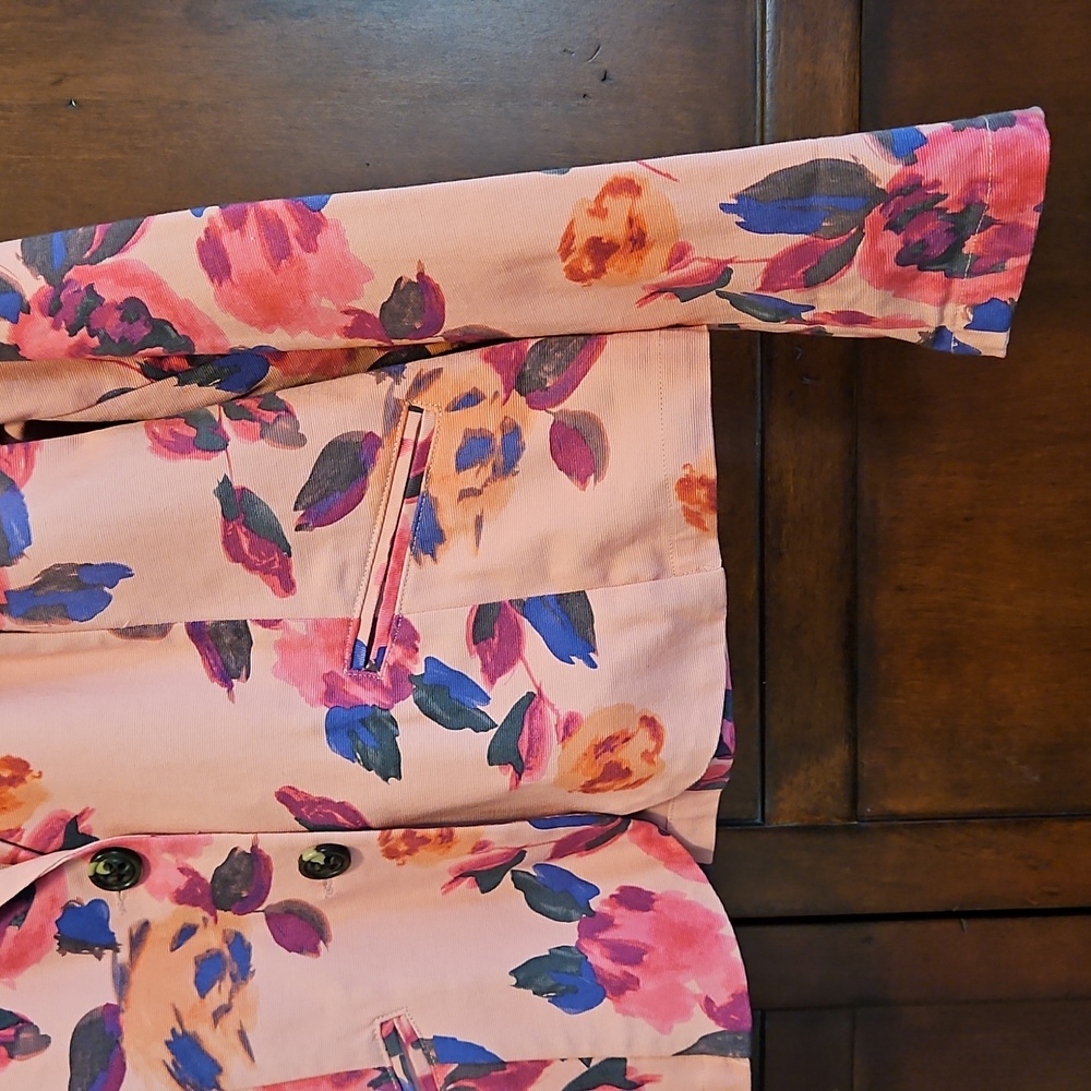 CAbi 804 Pink Floral Rose Garden Jacket , Size 12 - Picture 5 of 11